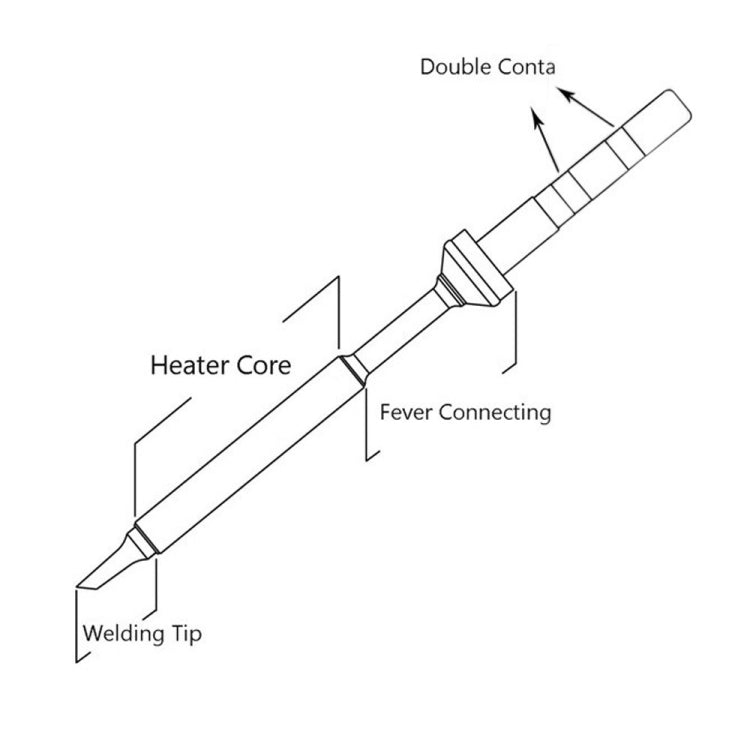 QUICKO TS100 Lead-free Electric Soldering Iron Tip, TS-KU, TS-B2, TS-BC2, TS-C4, TS-D24, TS-I, TS-ILS, TS-K, TS-KU