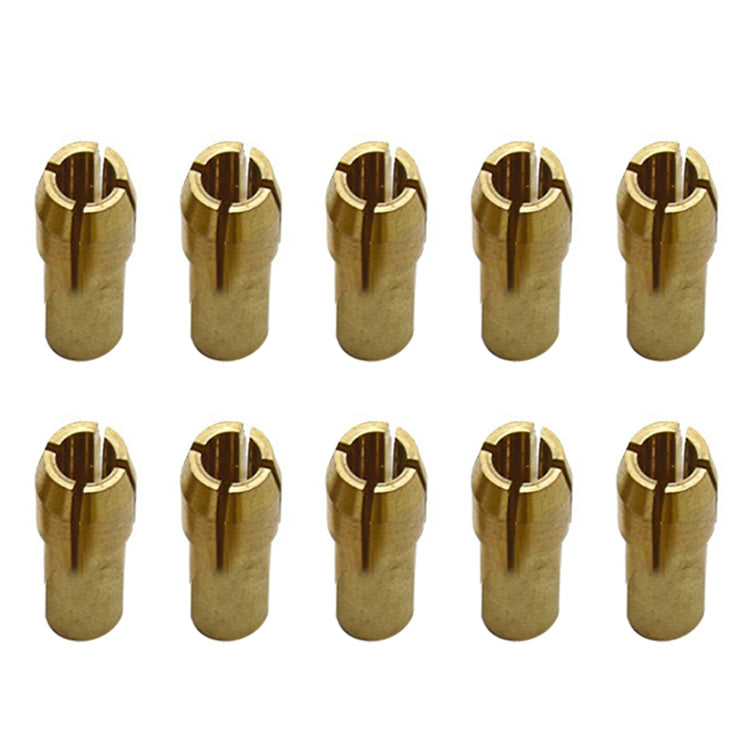 10 PCS Three-claw Copper Clamp Nut for Electric Mill Fittings,Bore diameter: 3.2mm