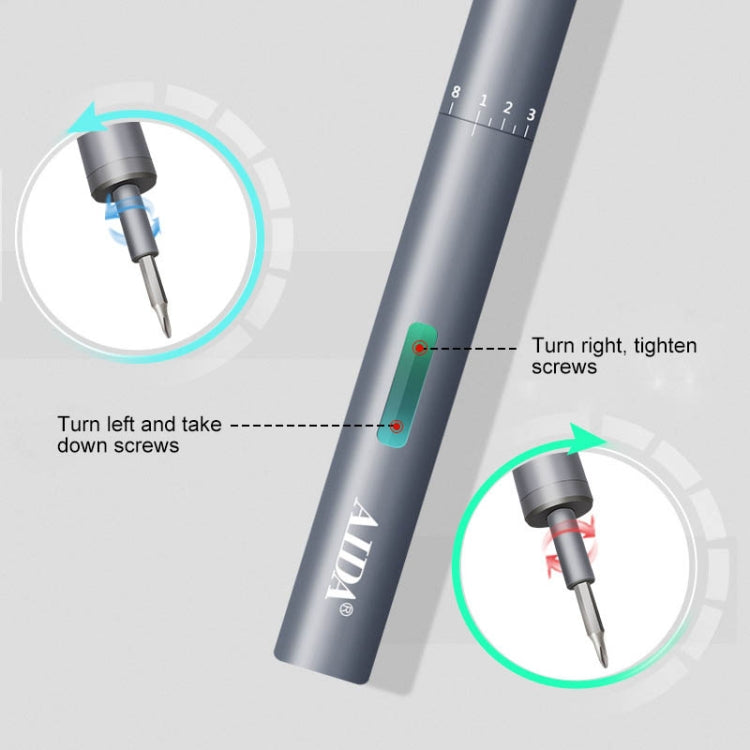 A-012 Rechargeable Lithium Battery Rechargeable Electric Drill Cordless Screwdriver Set with 8 Gear Torsion, Drill Cordless Screwdriver