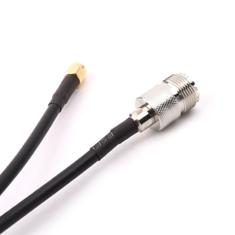 كابل توصيل RG58 UHF أنثى إلى SMA ذكر، الطول: 50 سم، الطول: 50 سم