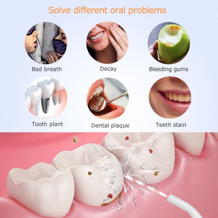 Mornwell D52 USB-Rechargeable water flosser IPX7 Waterproof Oral Irrigator, D52