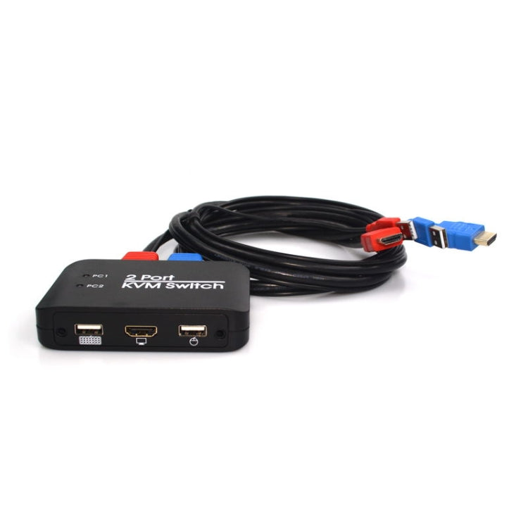 مفتاح KVM بمنفذين USB 2.0 + HDMI