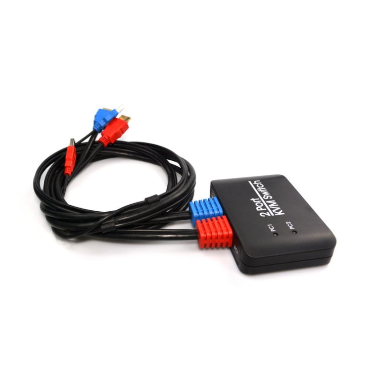 مفتاح KVM بمنفذين USB 2.0 + HDMI
