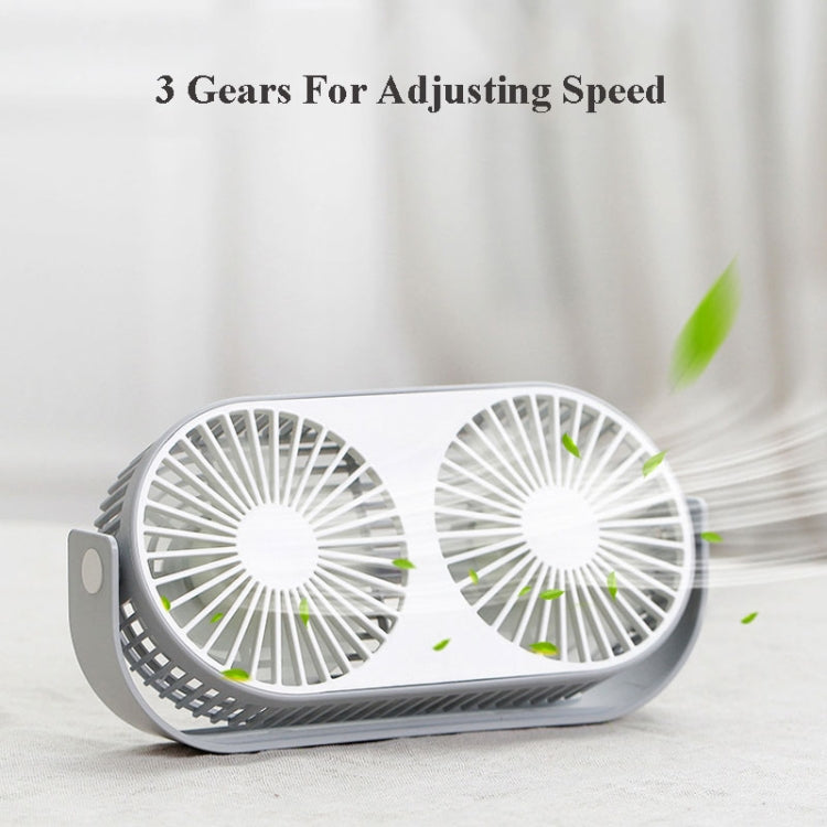 Small Bean Desktop Desktop Double Leaf Usb Mini Fan