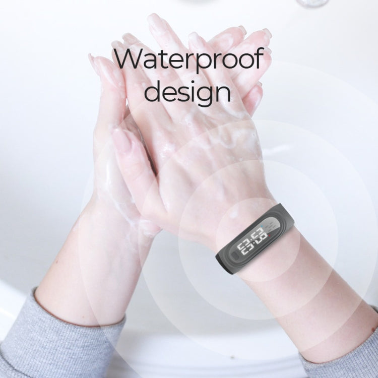 Q2 Outdoor Ultrasonic Electronic Mosquito Repellent Bracelet, Support Three-gear Mode & Time Display