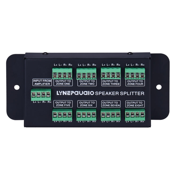 1 In 8 Out Amplifier And Sound Speaker Distributor, 8-Area Sound Source, Signal Distribution Panel, Audio Input, 300W Per Channel, B031