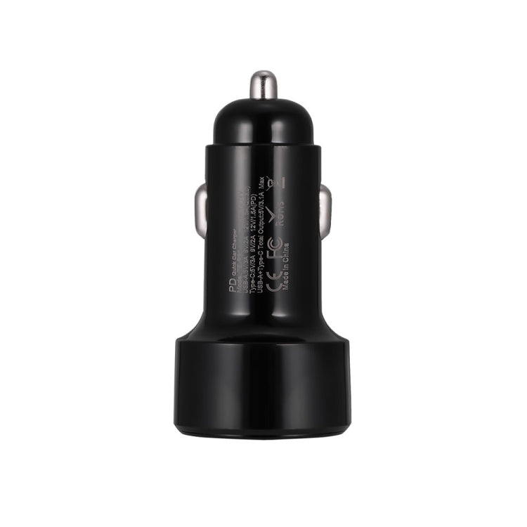 TE-P31 PD 20W USB-C / Type-C + QC3.0 18W USB Fast Car Charger