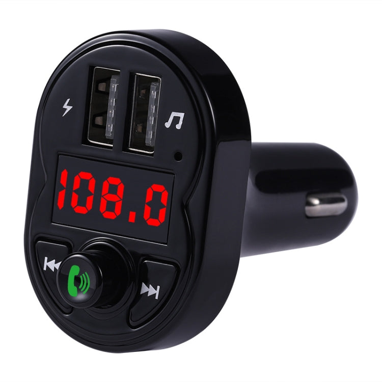 X1 Car Handsfree Kit FM Transmitter Wireless Audio Receiver MP3 Player Dual USB Fast Charger, X1