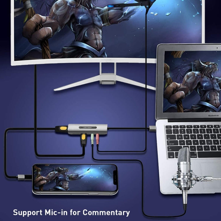 Z39A HDMI / F + ميكروفون HDMI / F + صوت + USB بطاقة التقاط 4K، تدعم Windows Android Linux وMacOS وما إلى ذلك، Z39A