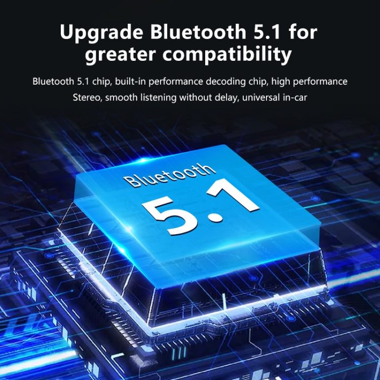 جهاز استقبال USB وبلوتوث 5.1 للسيارة T50، جهاز إرسال FM للمكالمات بدون استخدام اليدين، T50