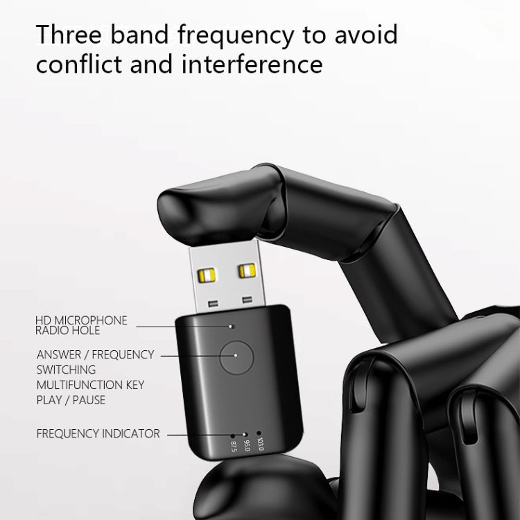 جهاز استقبال USB وبلوتوث 5.1 للسيارة T50، جهاز إرسال FM للمكالمات بدون استخدام اليدين، T50