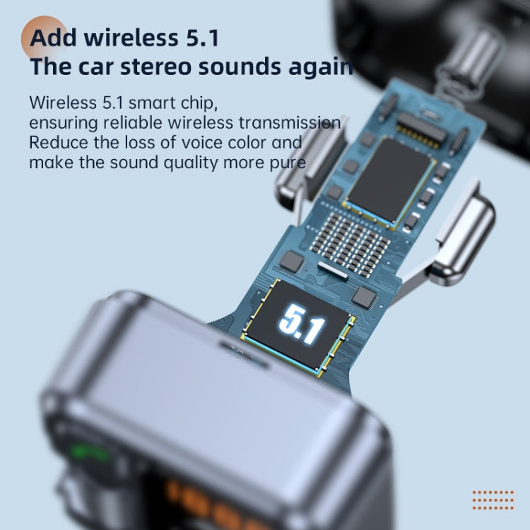 مشغل MP3 T16، شاحن سريع، لاسلكي، بلوتوث 5.1، جهاز إرسال FM، طقم سيارة بدون استخدام اليدين، T16 بلوتوث 5.1