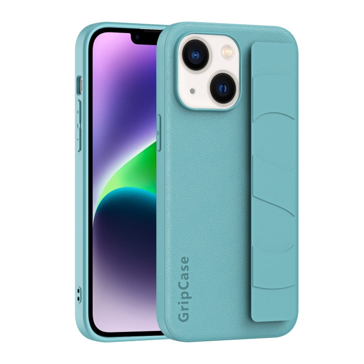 Skin Elastic Wrist Grip Back Cover Phone Case, For iPhone 15 Pro Max, For iPhone 14, For iPhone 15 Pro, For iPhone 14 Pro, For iPhone 14 Plus, For iPhone 15 Plus, For iPhone 14 Pro Max, For iPhone 15