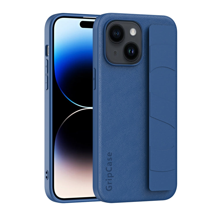 Skin Elastic Wrist Grip Back Cover Phone Case, For iPhone 15 Pro Max, For iPhone 14, For iPhone 15 Pro, For iPhone 14 Pro, For iPhone 14 Plus, For iPhone 15 Plus, For iPhone 14 Pro Max, For iPhone 15