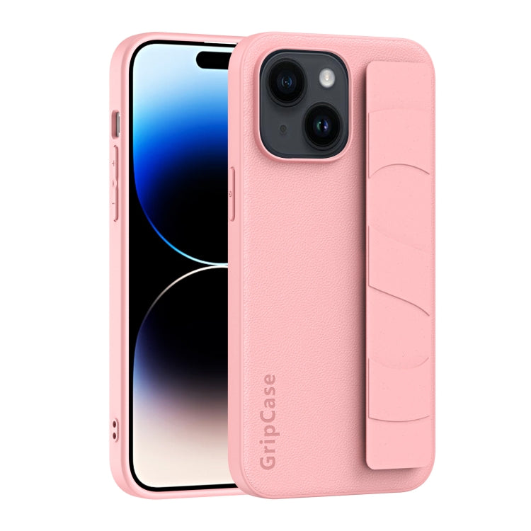 Skin Elastic Wrist Grip Back Cover Phone Case, For iPhone 15 Pro Max, For iPhone 14, For iPhone 15 Pro, For iPhone 14 Pro, For iPhone 14 Plus, For iPhone 15 Plus, For iPhone 14 Pro Max, For iPhone 15