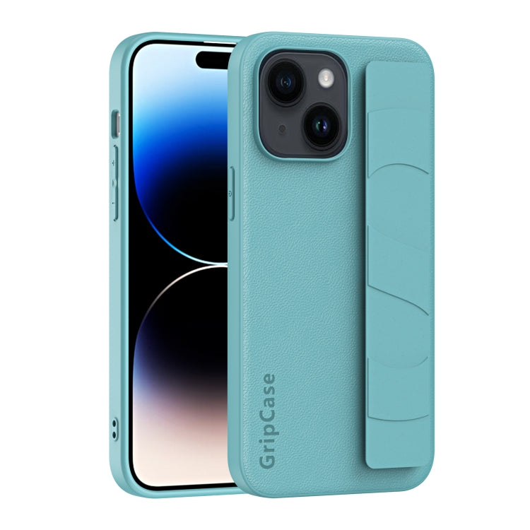 Skin Elastic Wrist Grip Back Cover Phone Case, For iPhone 15 Pro Max, For iPhone 14, For iPhone 15 Pro, For iPhone 14 Pro, For iPhone 14 Plus, For iPhone 15 Plus, For iPhone 14 Pro Max, For iPhone 15