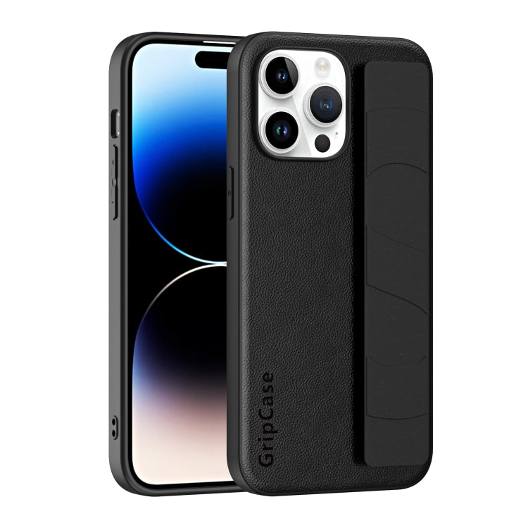 Skin Elastic Wrist Grip Back Cover Phone Case, For iPhone 15 Pro Max, For iPhone 14, For iPhone 15 Pro, For iPhone 14 Pro, For iPhone 14 Plus, For iPhone 15 Plus, For iPhone 14 Pro Max, For iPhone 15