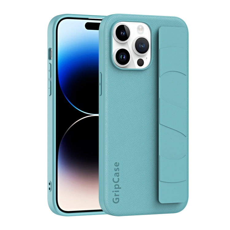 Skin Elastic Wrist Grip Back Cover Phone Case, For iPhone 15 Pro Max, For iPhone 14, For iPhone 15 Pro, For iPhone 14 Pro, For iPhone 14 Plus, For iPhone 15 Plus, For iPhone 14 Pro Max, For iPhone 15