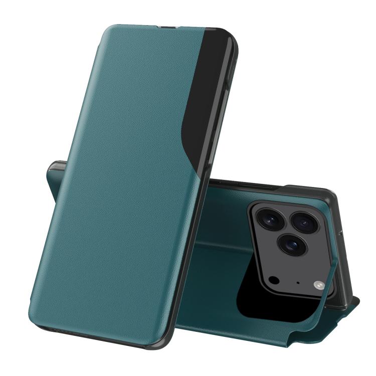 Side Display Flip Leather Phone Case, For iPhone 17 Pro Max, For iPhone 17 Pro, For iPhone 17, For iPhone 17 Air, For iPhone 16e, For iPhone 16 Pro Max, For iPhone 16 Pro, For iPhone 16 Plus