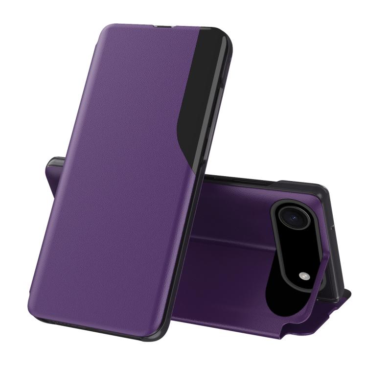 Side Display Flip Leather Phone Case, For iPhone 17 Pro Max, For iPhone 17 Pro, For iPhone 17, For iPhone 17 Air, For iPhone 16e, For iPhone 16 Pro Max, For iPhone 16 Pro, For iPhone 16 Plus