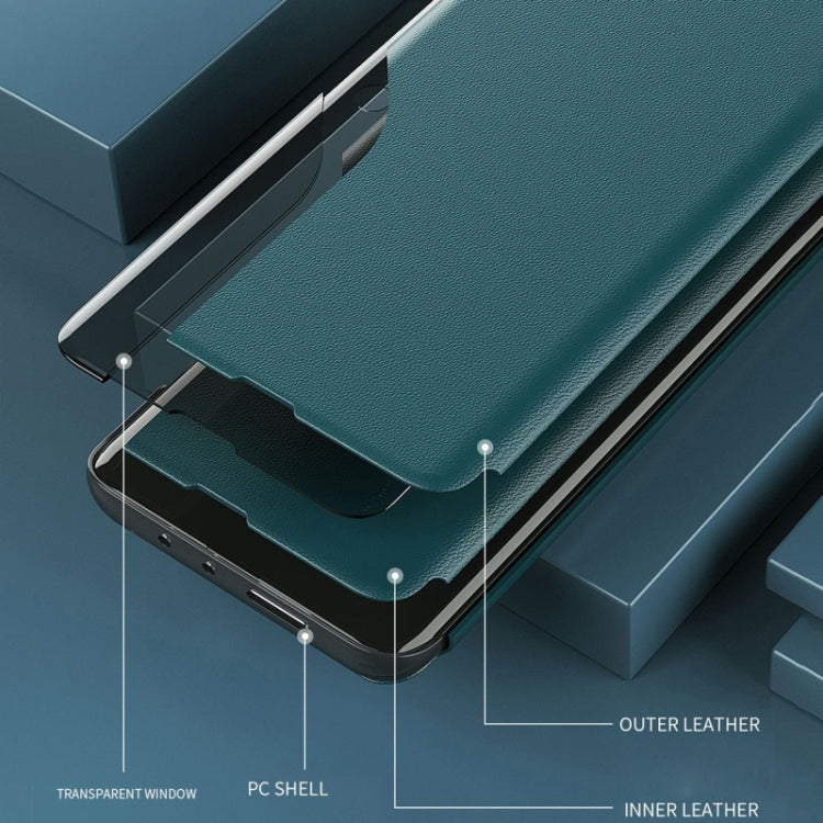 Side Display Flip Leather Phone Case, For iPhone 17 Pro Max, For iPhone 17 Pro, For iPhone 17, For iPhone 17 Air, For iPhone 16e, For iPhone 16 Pro Max, For iPhone 16 Pro, For iPhone 16 Plus