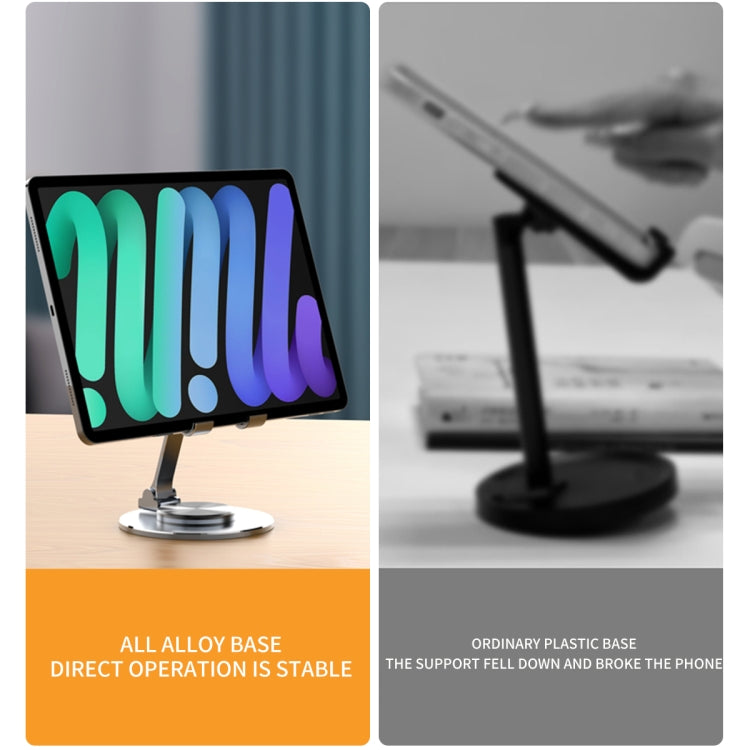 019 360 Degree Rotation Aluminum Alloy Desktop Phone Tablet Holder