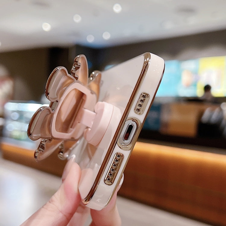 Electroplating Astronaut Holder Phone Case, For iPhone 16 Pro Max, For iPhone 16 Pro, For iPhone 16 Plus, For iPhone 16