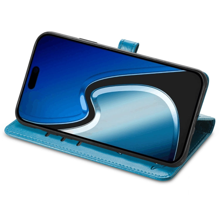 Cat and Dog Embossed Leather Phone Case