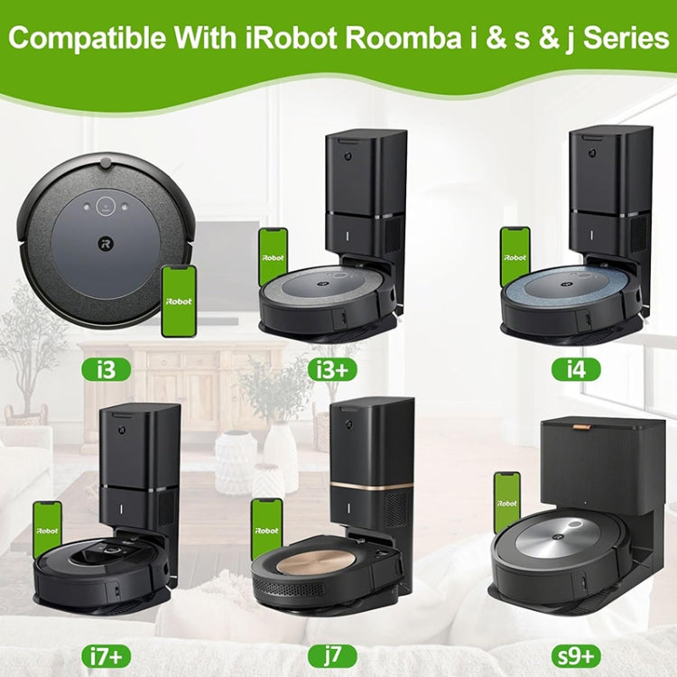JUNSUNMAY 5pcs For iRobot Roomba i & s & j Series i8 / i8+ / s9 / s9+ Vacuum Bags Automatic Disposal Dust Bags