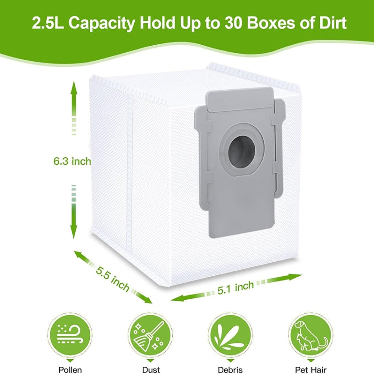JUNSUNMAY 5pcs For iRobot Roomba i & s & j Series i8 / i8+ / s9 / s9+ Vacuum Bags Automatic Disposal Dust Bags
