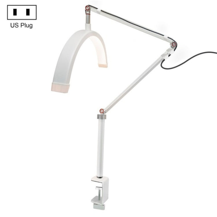 HD-M3X For Eyelash Extensions / Tattoo / Nail Art Lighting Lamp 16 inch Clip-on Half Moon Desk Lamp
