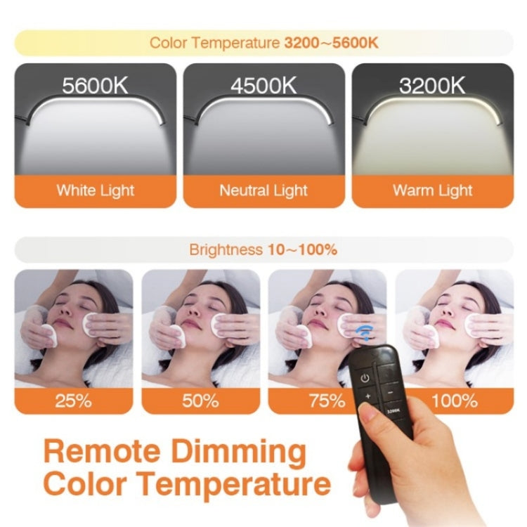 HD-G63X Floor Standing Remote Dimming LED Moon Lamp Manicure Eyelash Beauty Lamp