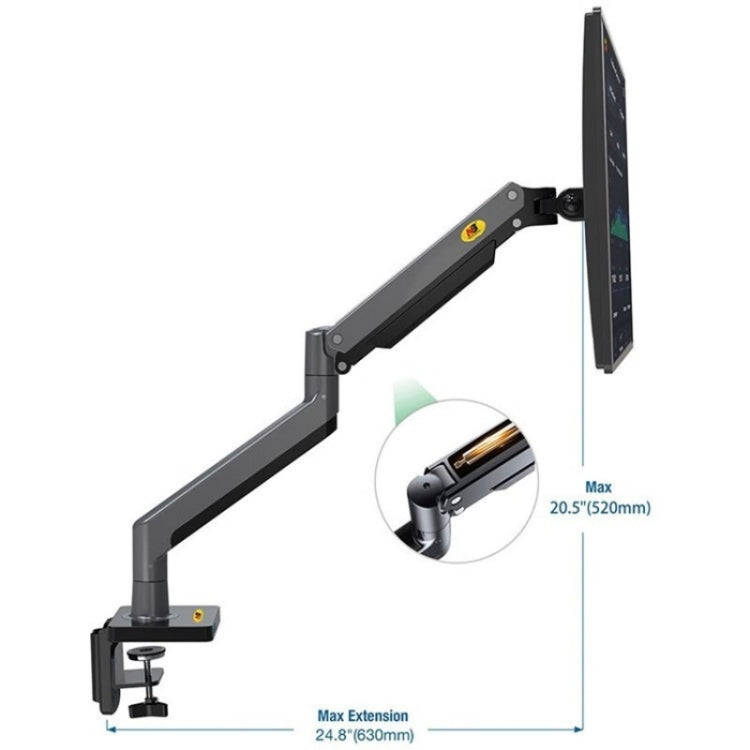 NB G45 22-40 inch Adjustable Aluminum Alloy Bracket Rotatable Computer Monitor Holder