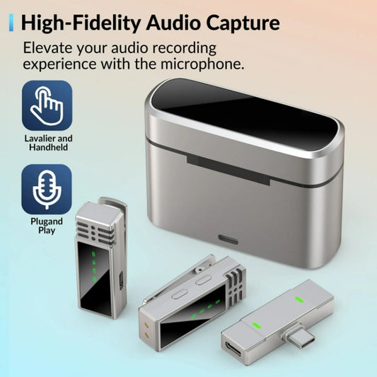 JMARY MW-15 USB-C / Type-C Port 2.4G Lavalier Wireless Microphone