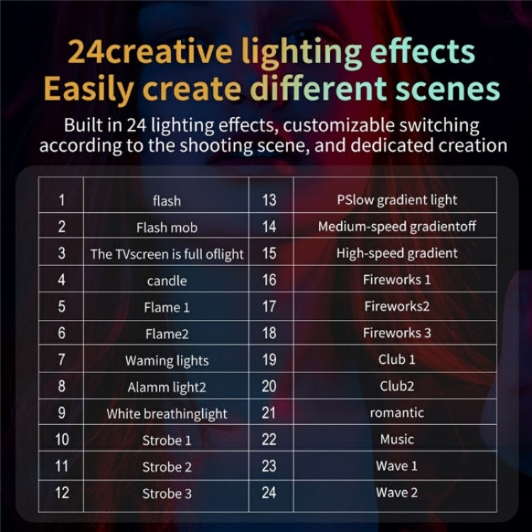 C60R 60W RGB Stage Lamp Professional Video Photography COB Fill Light