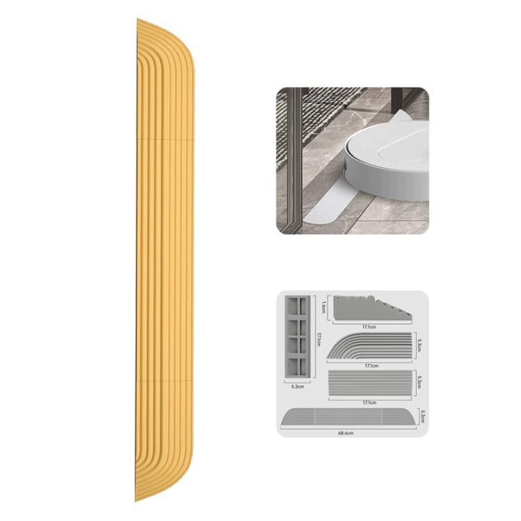 JUNSUNMAY For Ecovacs / iRobot / Mijia / Dreame Sweeping Robot Universal Silicone Threshold Bars Ramp Mat