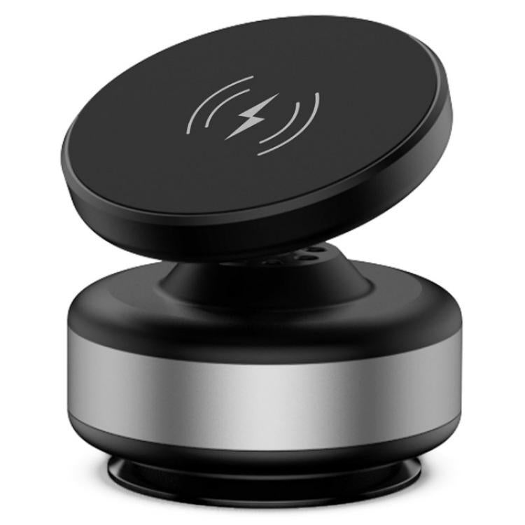 X9C Wireless Charging Navigation Stand Car Magnetic Suction Vacuum Phone Holder, X9C (Black), X9C (Silver)