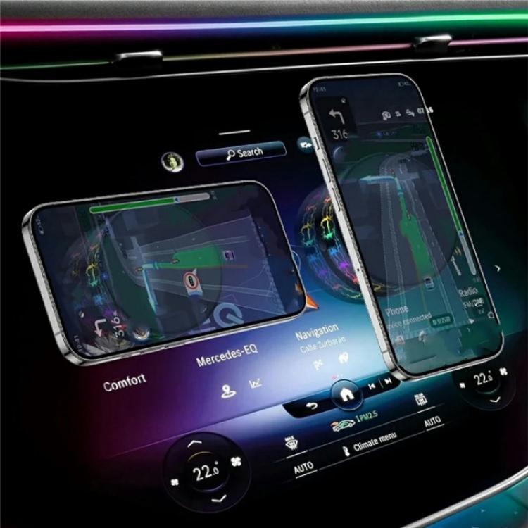 X12 Colorful Crackle Light Magnetic Car Dashboard Navigation Mount Vacuum Suction Cup Stand, X12