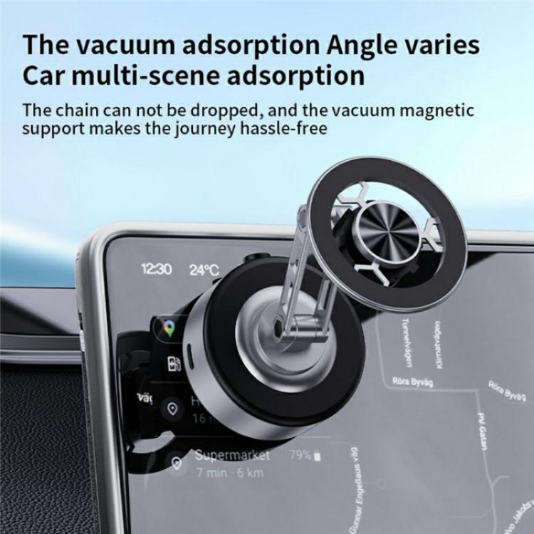 X91 360 Degree Rotation Navigation Stand Car Dashboard Magnetic Phone Mount Holder, X91 (Silver), X91 (Tarnish)