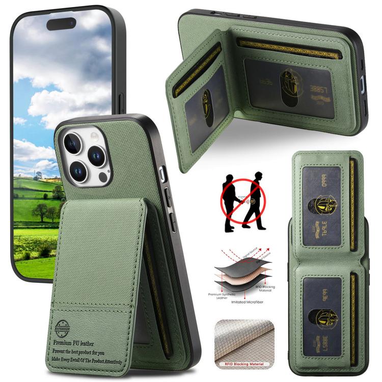جراب هاتف ببطاقة RFID عمودية من نسيج التويل، جلد، مناسب لأجهزة iPhone 12 Pro وiPhone 11 Pro Max وiPhone 11 وiPhone 11 Pro وiPhone X / XS