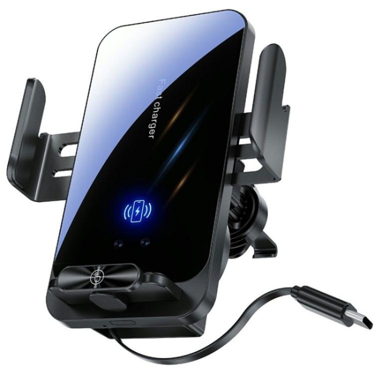 SD06 Car Air Vent Mount Anti Shake Automatic Clamping Wireless Charging Phone Stand, SD06