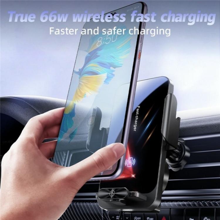 SD06 Car Air Vent Mount Anti Shake Automatic Clamping Wireless Charging Phone Stand, SD06