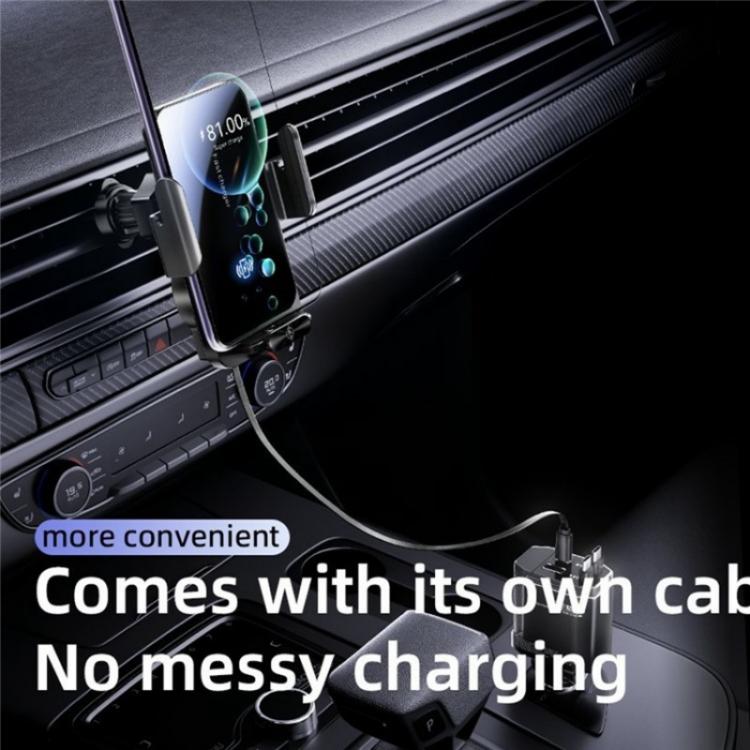SD06 Car Air Vent Mount Anti Shake Automatic Clamping Wireless Charging Phone Stand, SD06