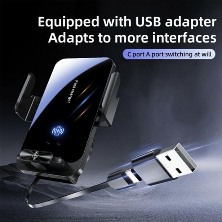 SD06 Car Air Vent Mount Anti Shake Automatic Clamping Wireless Charging Phone Stand, SD06