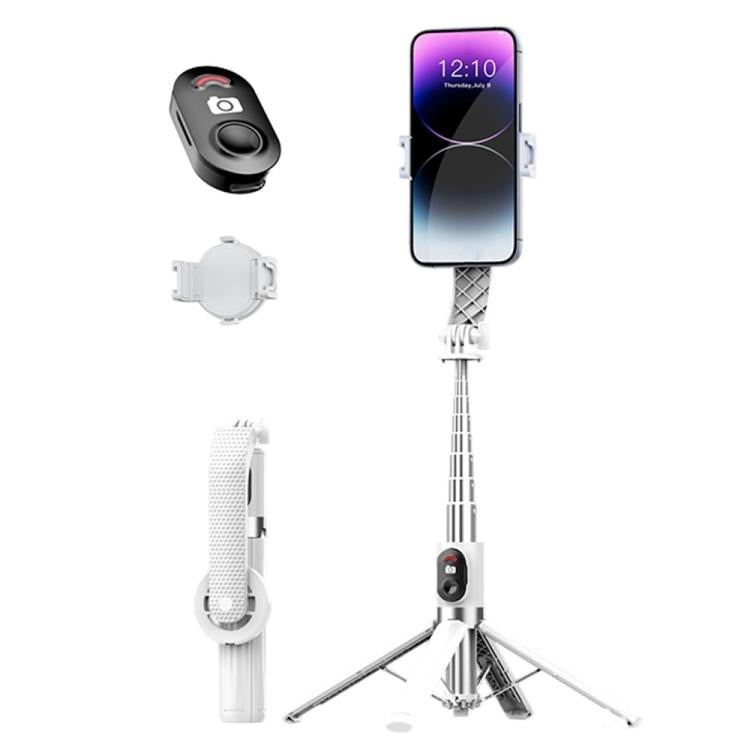 P07 Max Extendable Four-legged Stand Magnetic Phone Selfie Stick with Bluetooth Remote Control