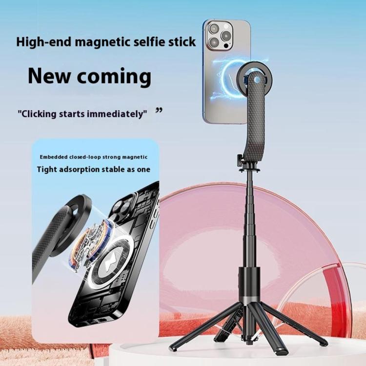 P07 Max Extendable Four-legged Stand Magnetic Phone Selfie Stick with Bluetooth Remote Control