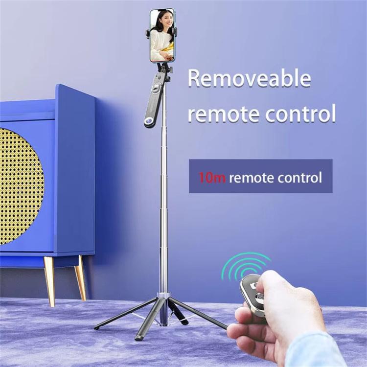 P510 Retractable Four-Legs Stand Portable Phone Stand Selfie Stick with Bluetooth Remote Control