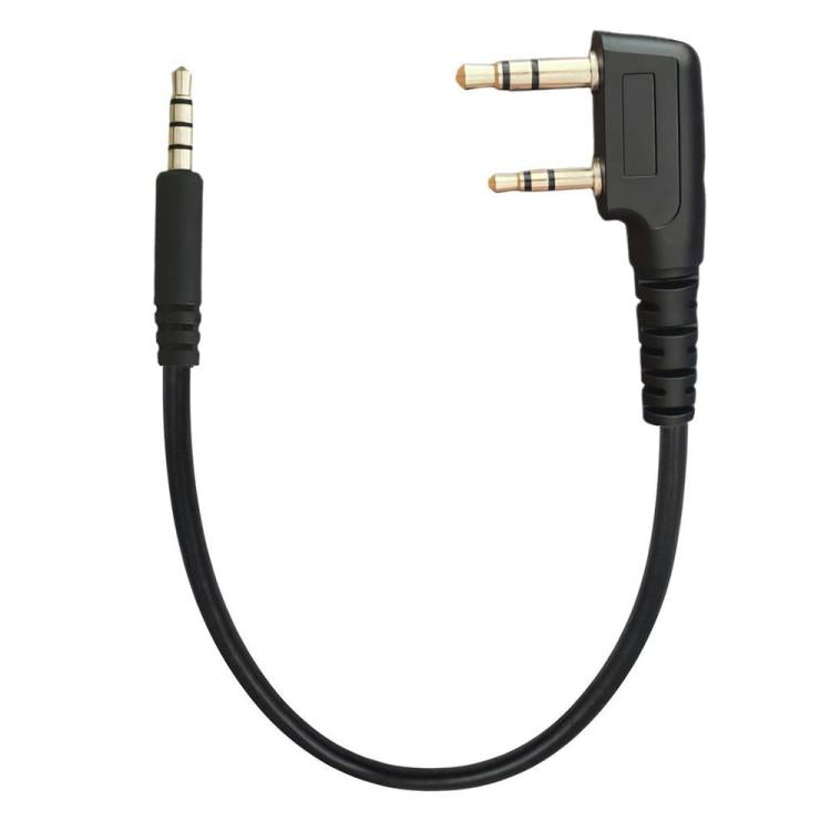 JUNSUNMAY Walkie Talkies Headset Radio Earpiece Adapter Cable, Length: 25cm