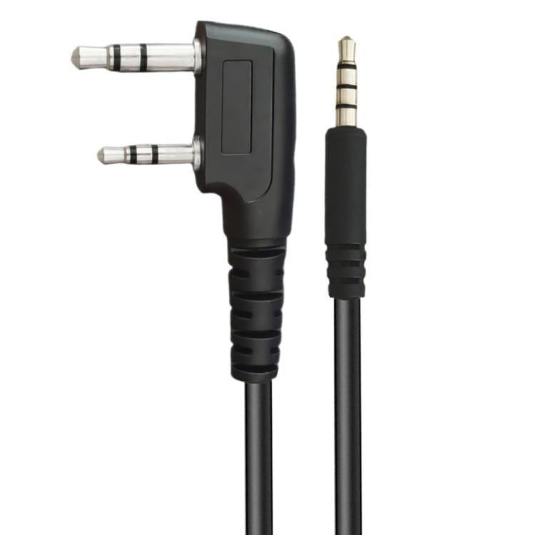 JUNSUNMAY Walkie Talkies Headset Radio Earpiece Adapter Cable, Length: 25cm