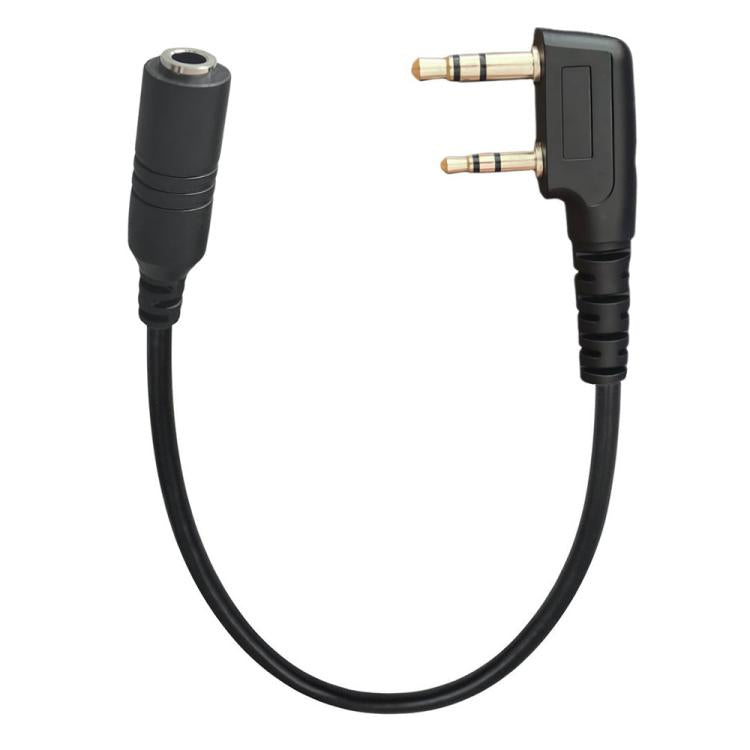 JUNSUNMAY Walkie Talkies Headset Radio Earpiece Adapter Cable, Length: 25cm